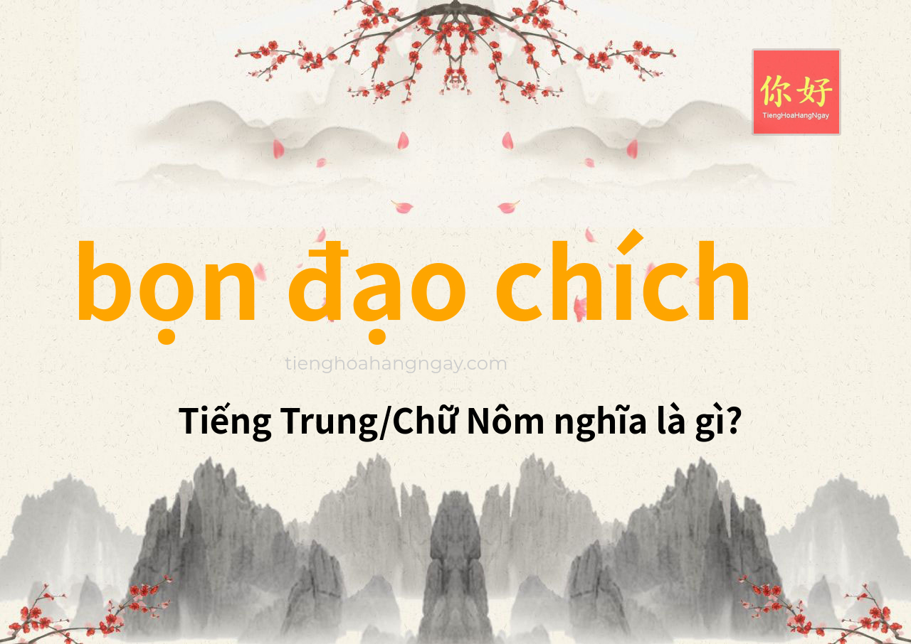 bọn đạo chích tiếng Trung là gì?